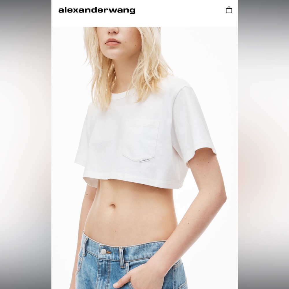 Alexander Wang super crop t-shirt